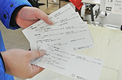 チケット受け取り